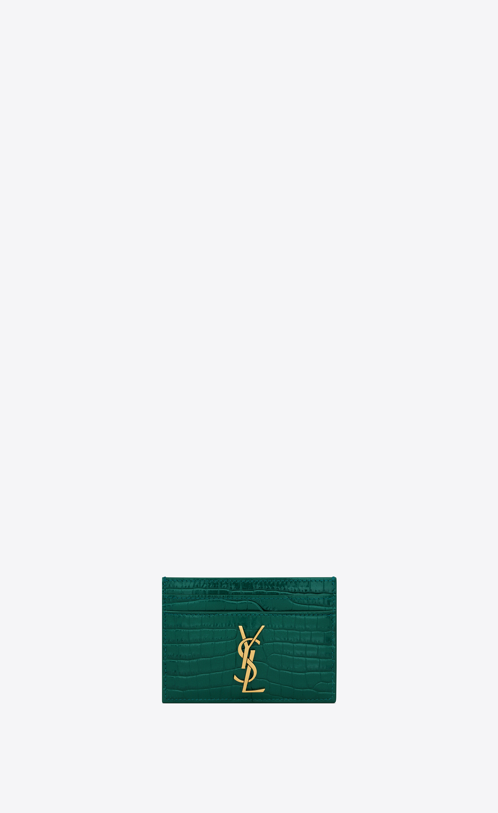 SAINT LAURENT YSL CASSANDRE CARD CASE IN CROCODILE-EMBOSSED LEATHER REAL  REVIEW‼️ 
