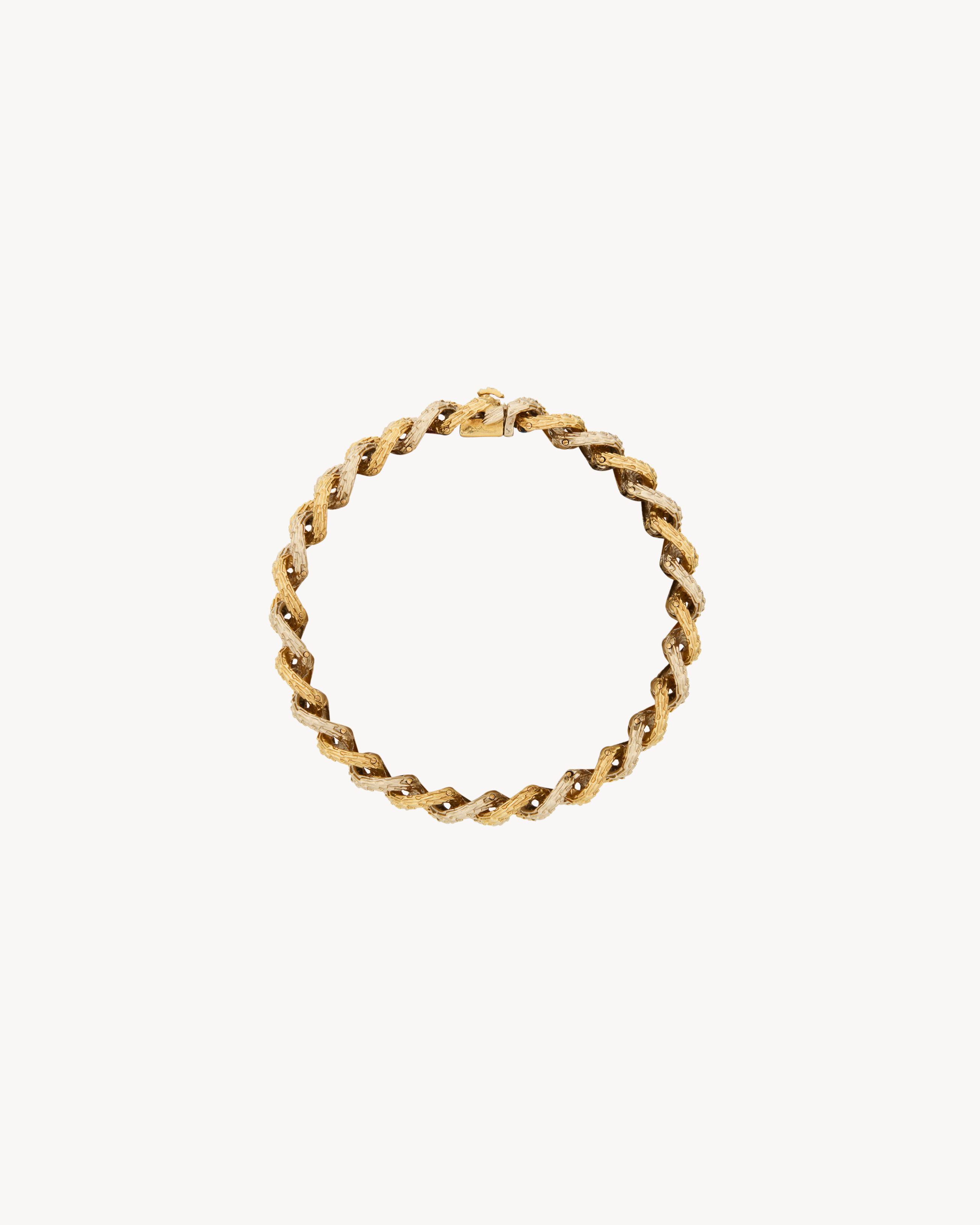 VINTAGE BRACELET IN YELLOW AND WHITE GOLD