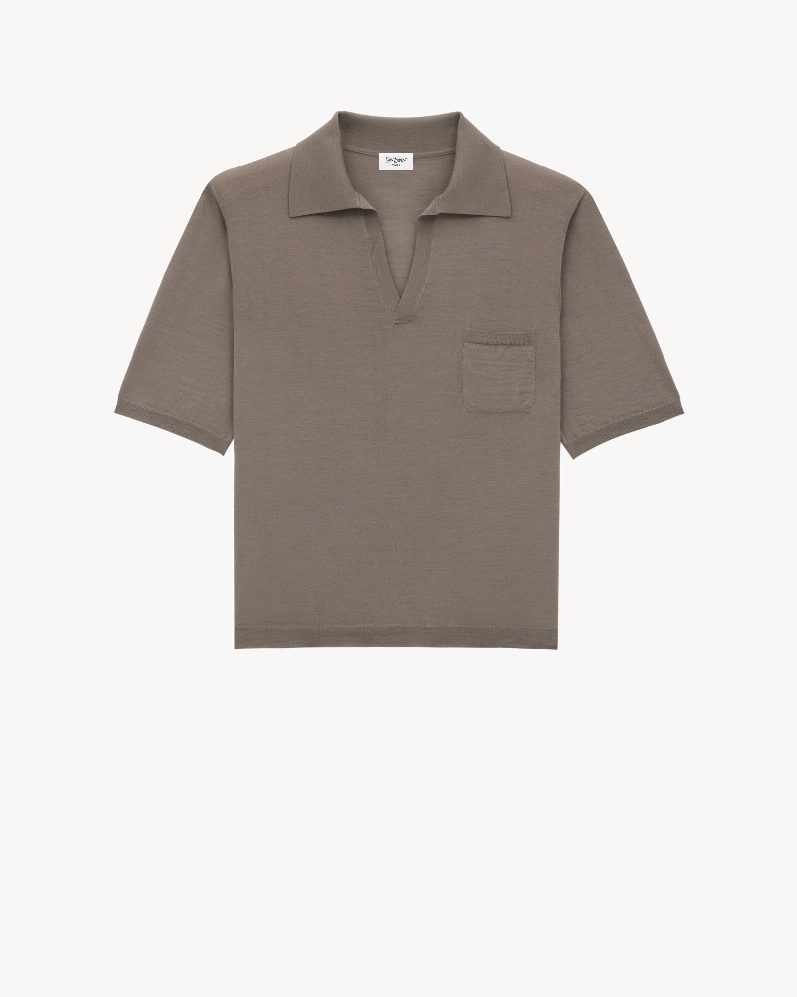 CASSANDRE polo shirt in wool | Saint Laurent | YSL.com