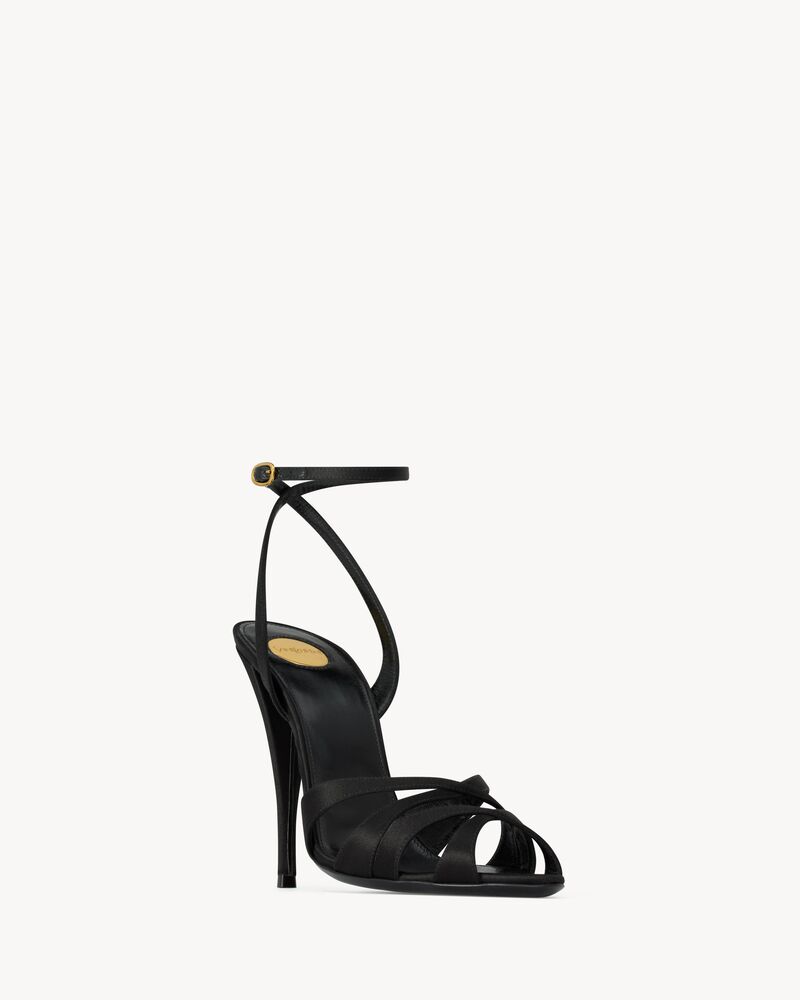 CHANDELLE sandals in satin crepe
