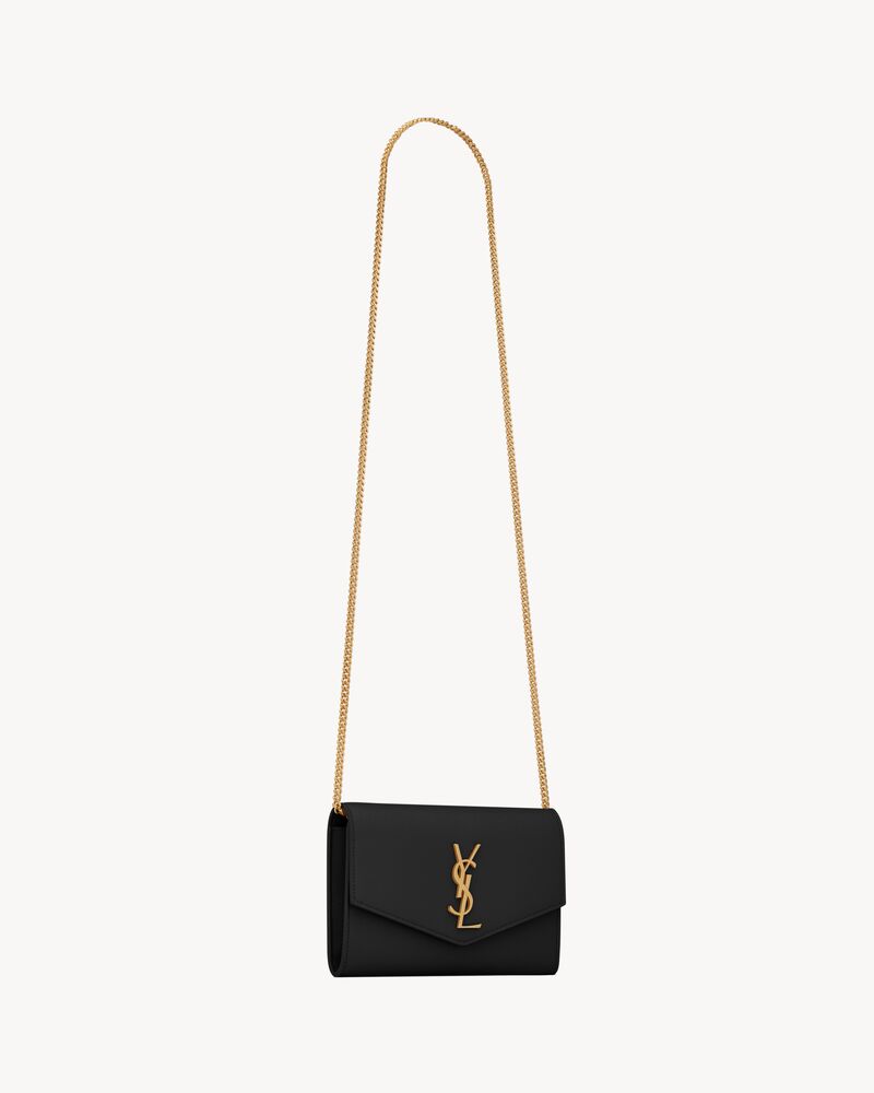 Ysl wallet on chain grain de poudre Clearance