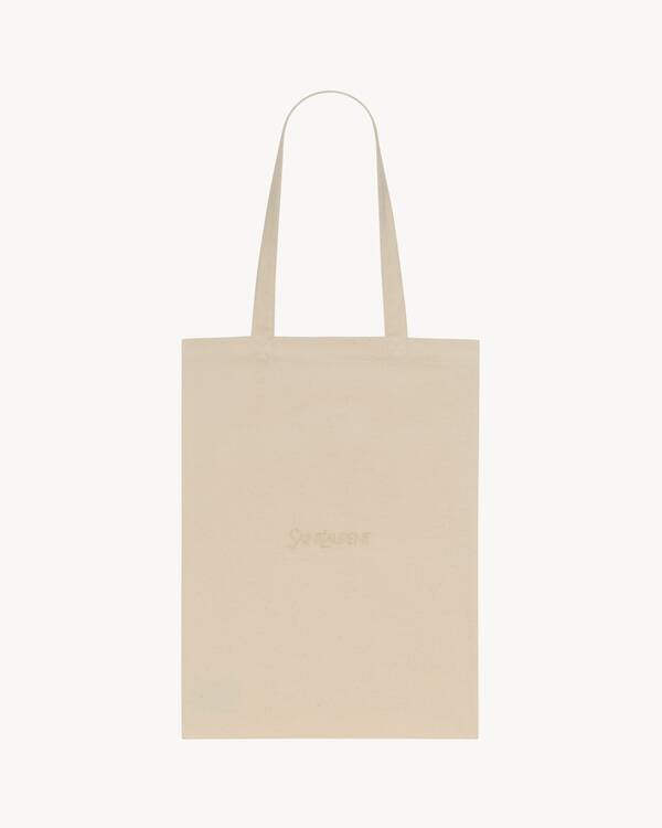 SMALL SAINT LAURENT TOTEBAG IN BRUSHED COTTON | Saint Laurent | YSL.com