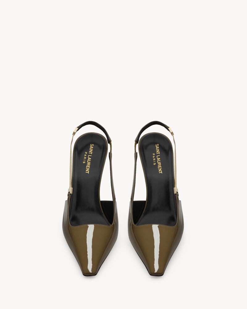 BLAKE Slingback-Pumps aus Lackleder