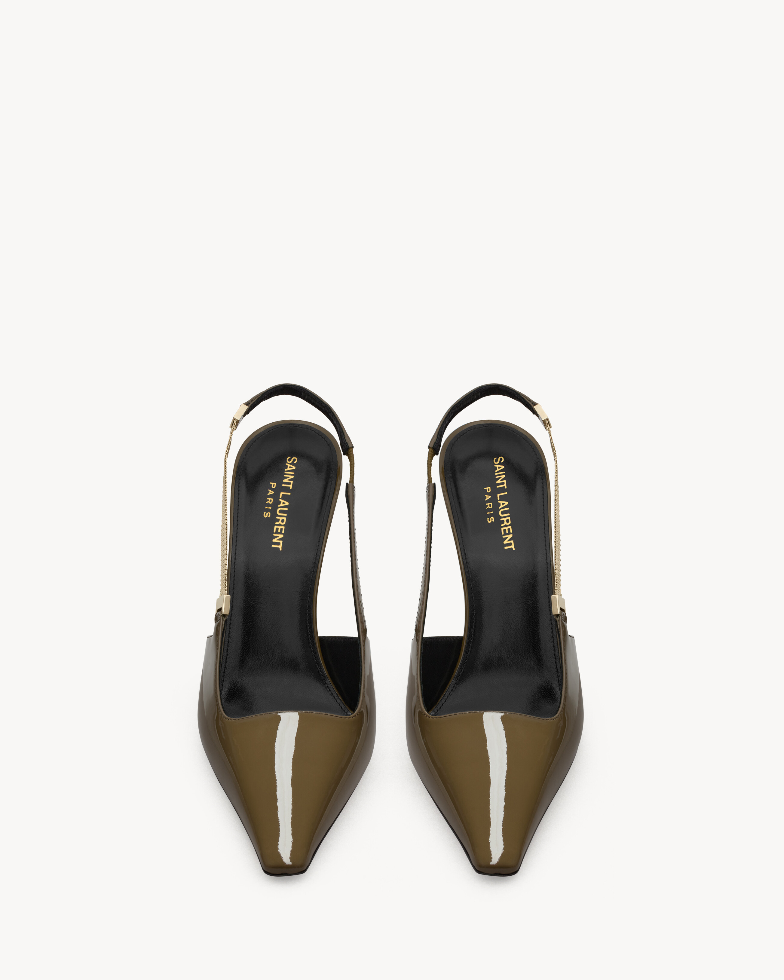 BLAKE slingback pumps in patent leather