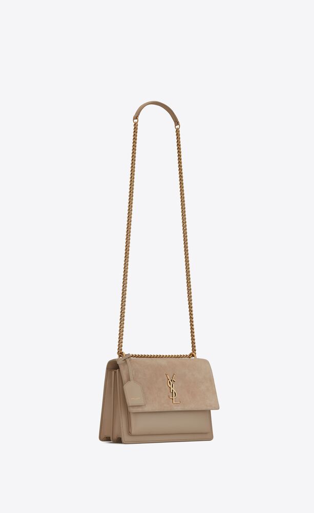 Ysl sunset bag discount beige