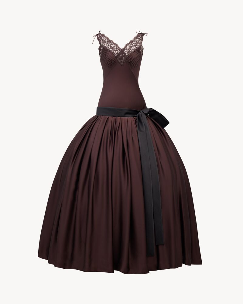 bell dress in silk charmeuse