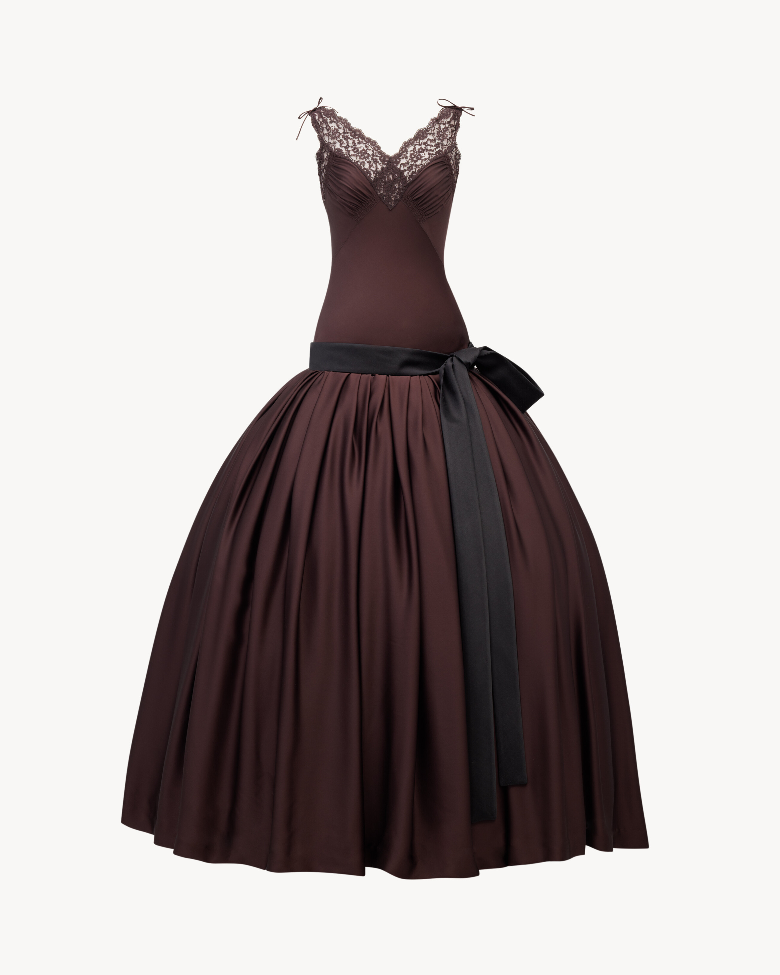 bell dress in silk charmeuse