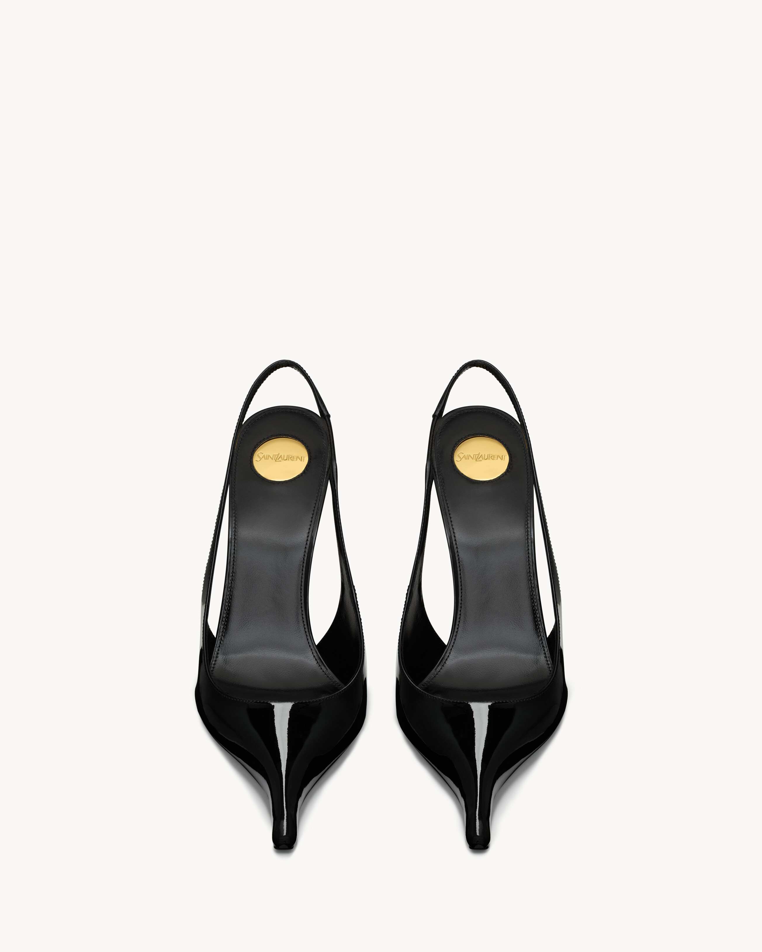APOLLINE slingback pumps in patent leather