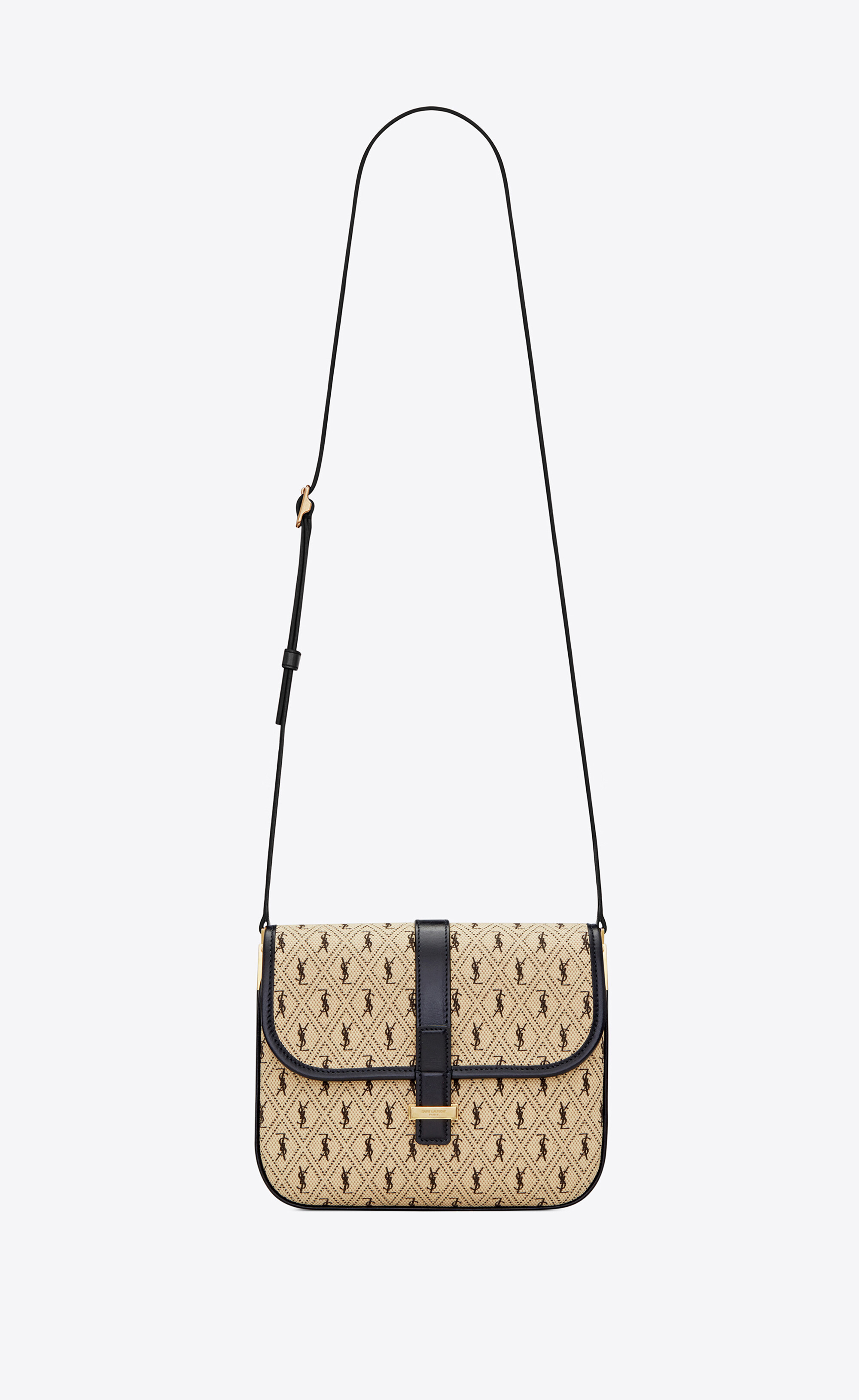 Le Monogramme Small Satchel In Canvas And Smooth Leather Saint Laurent United States Ysl Com