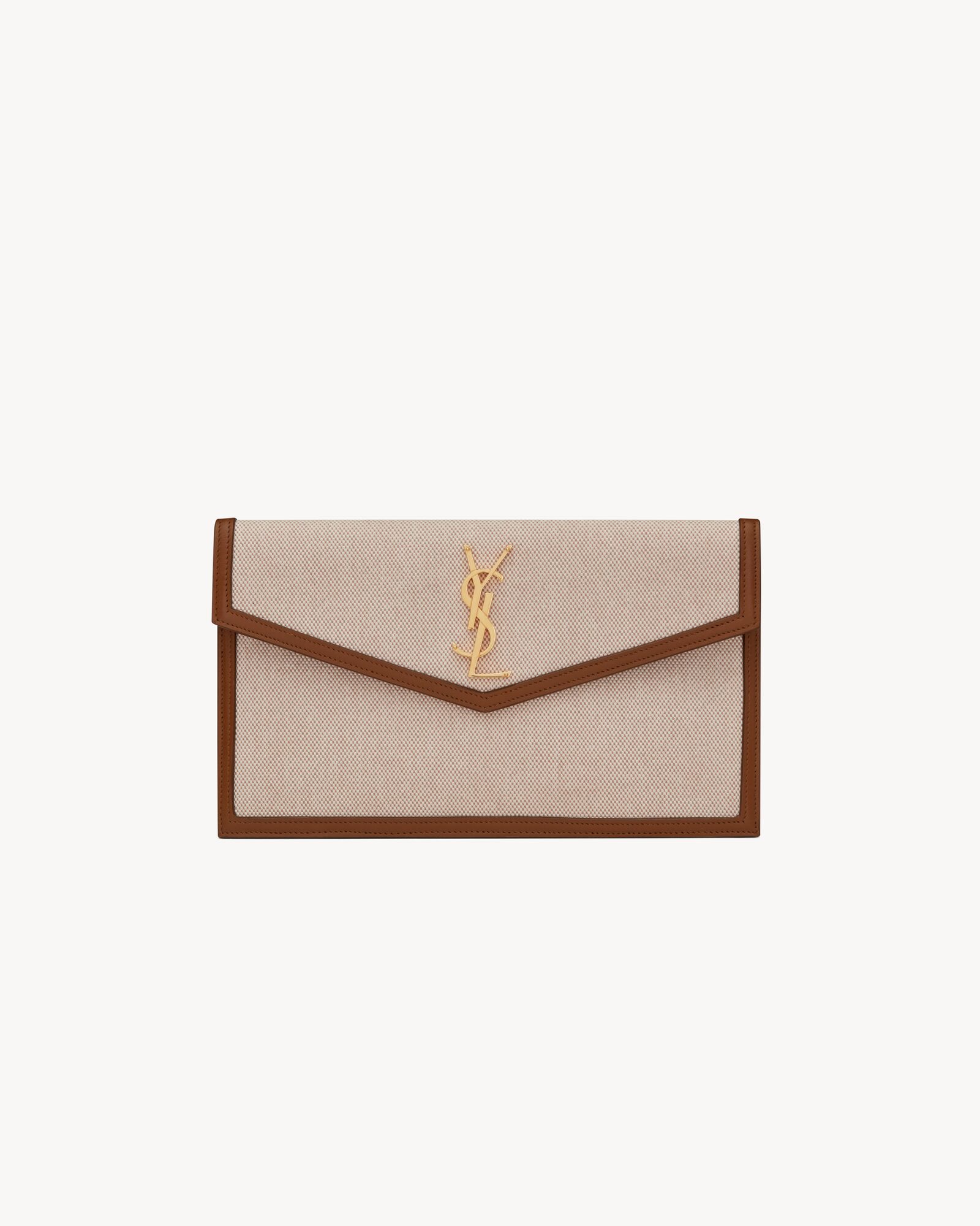 UPTOWN pouch in canvas and smooth leather — 565739HZD2J9380