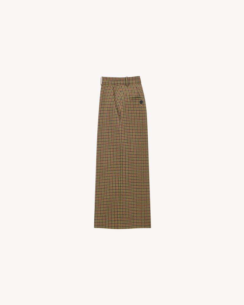 culottes in wool check