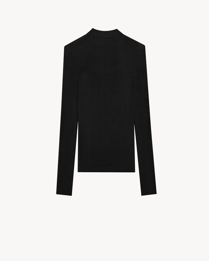 Ribbed Sweater Cassandre in Silk