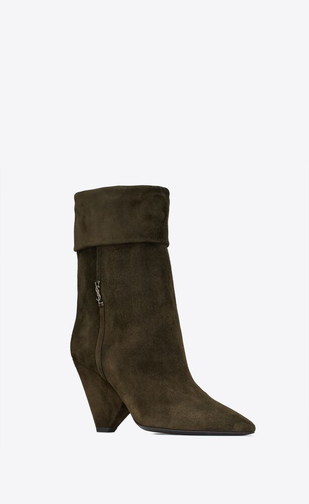 Niki booties in suede | Saint Laurent | YSL.com