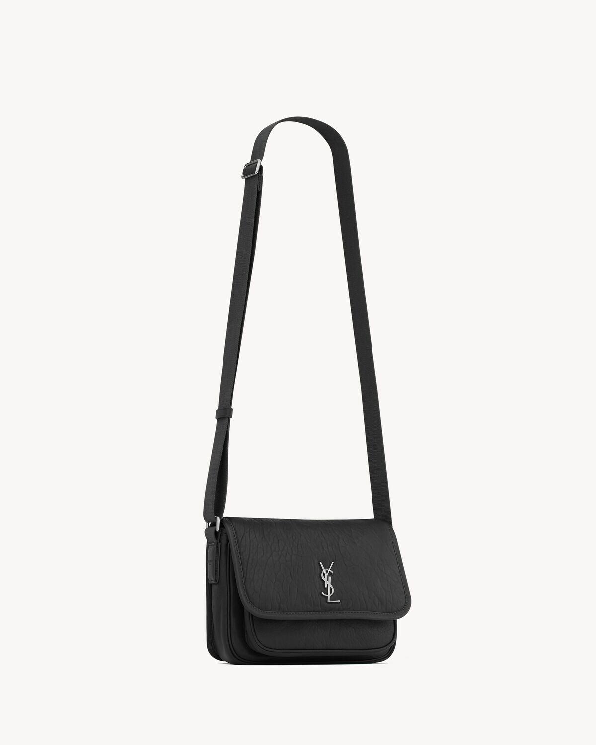 Niki small messenger en cuir grainé