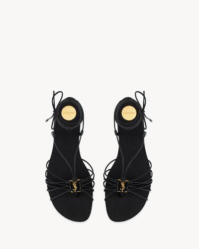 ダル様YSL BABYLONE sandals in smooth leather in Brown | Saint Laurent | YSL