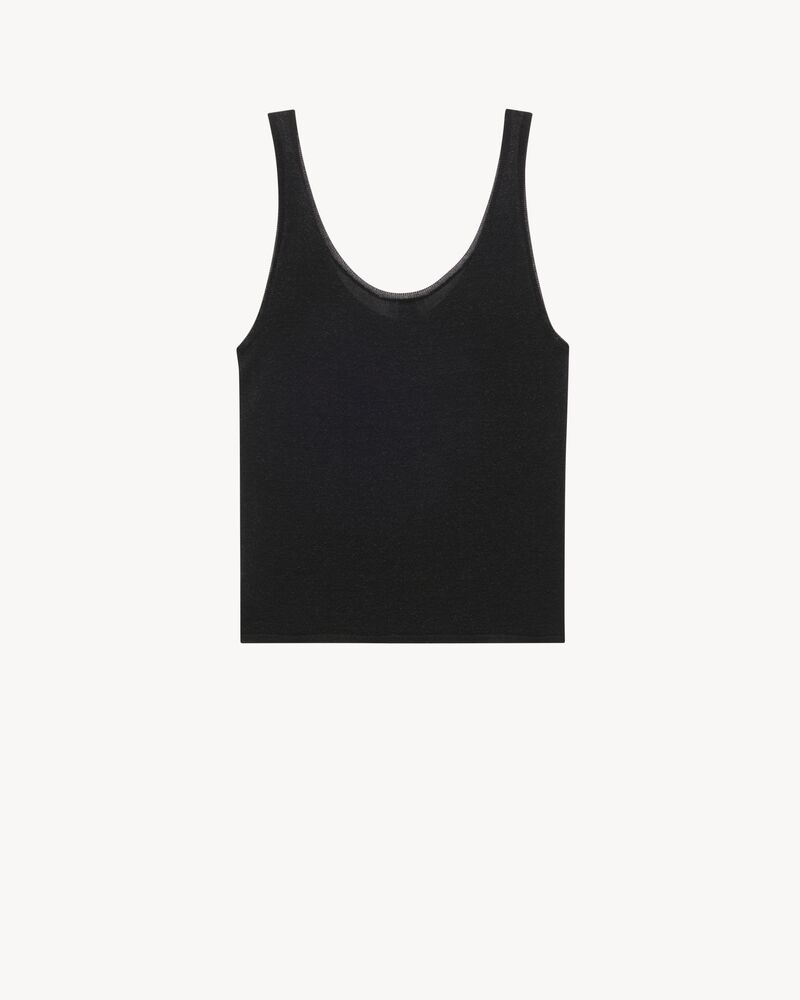 tank top in lurex knit