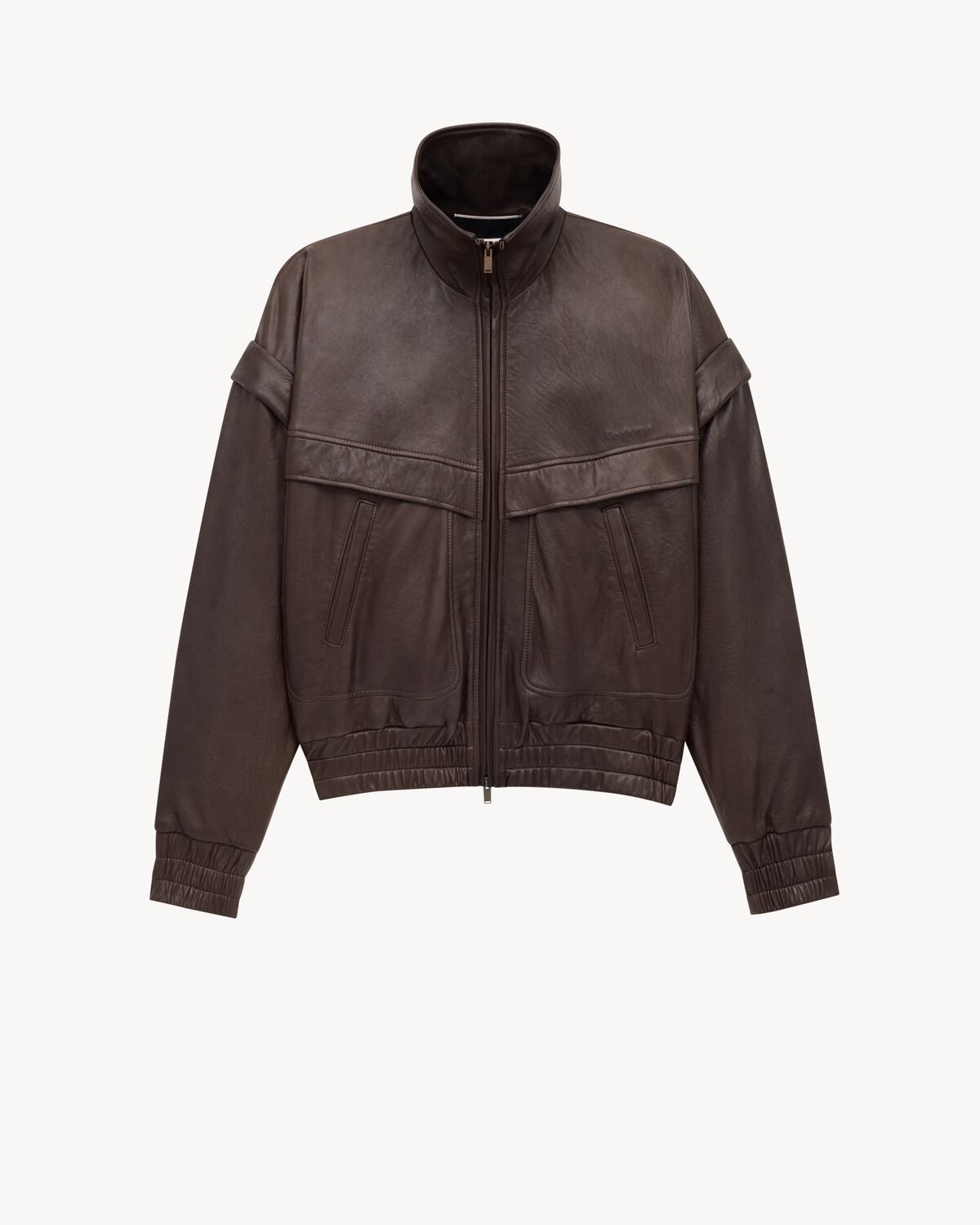 saint laurent bomber jacket in bubbled lambskin