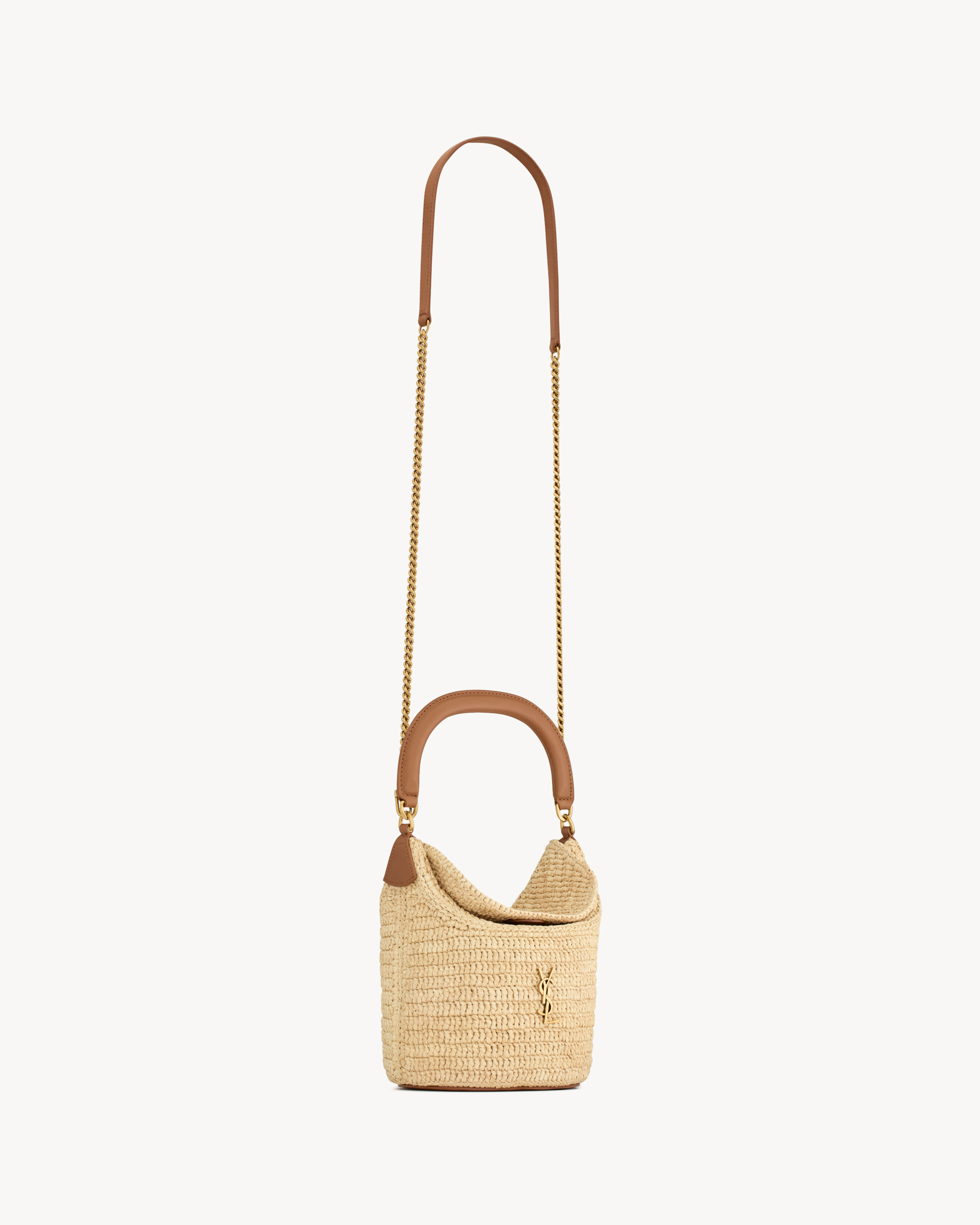 GABY bucket bag in raffia
