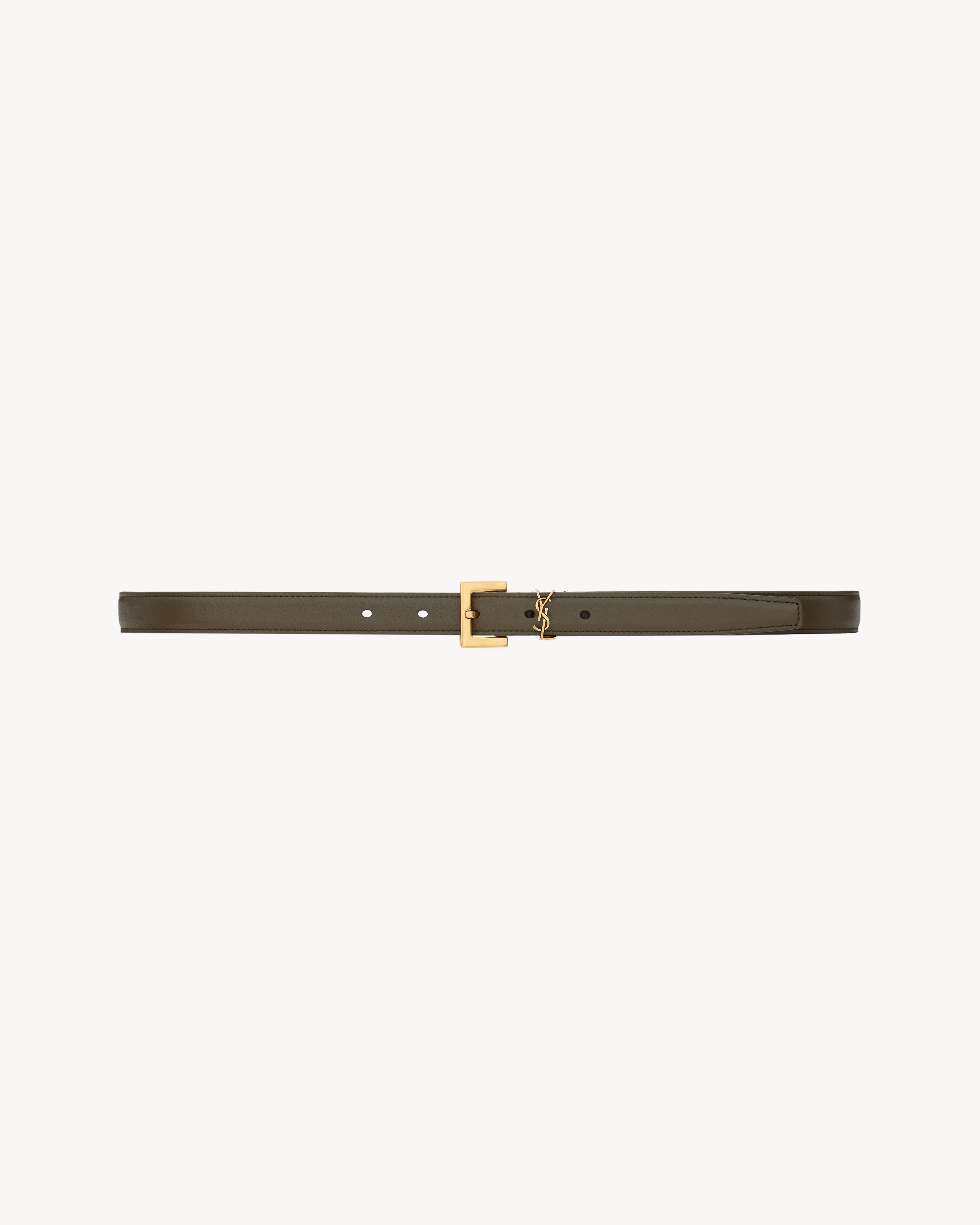 CASSANDRE thin belt in smooth leather