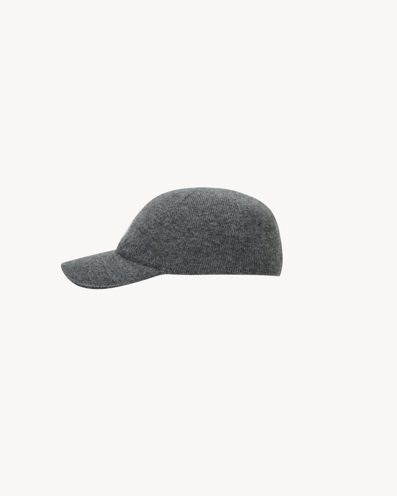 SAINT LAURENT knit baseball cap in cashmere