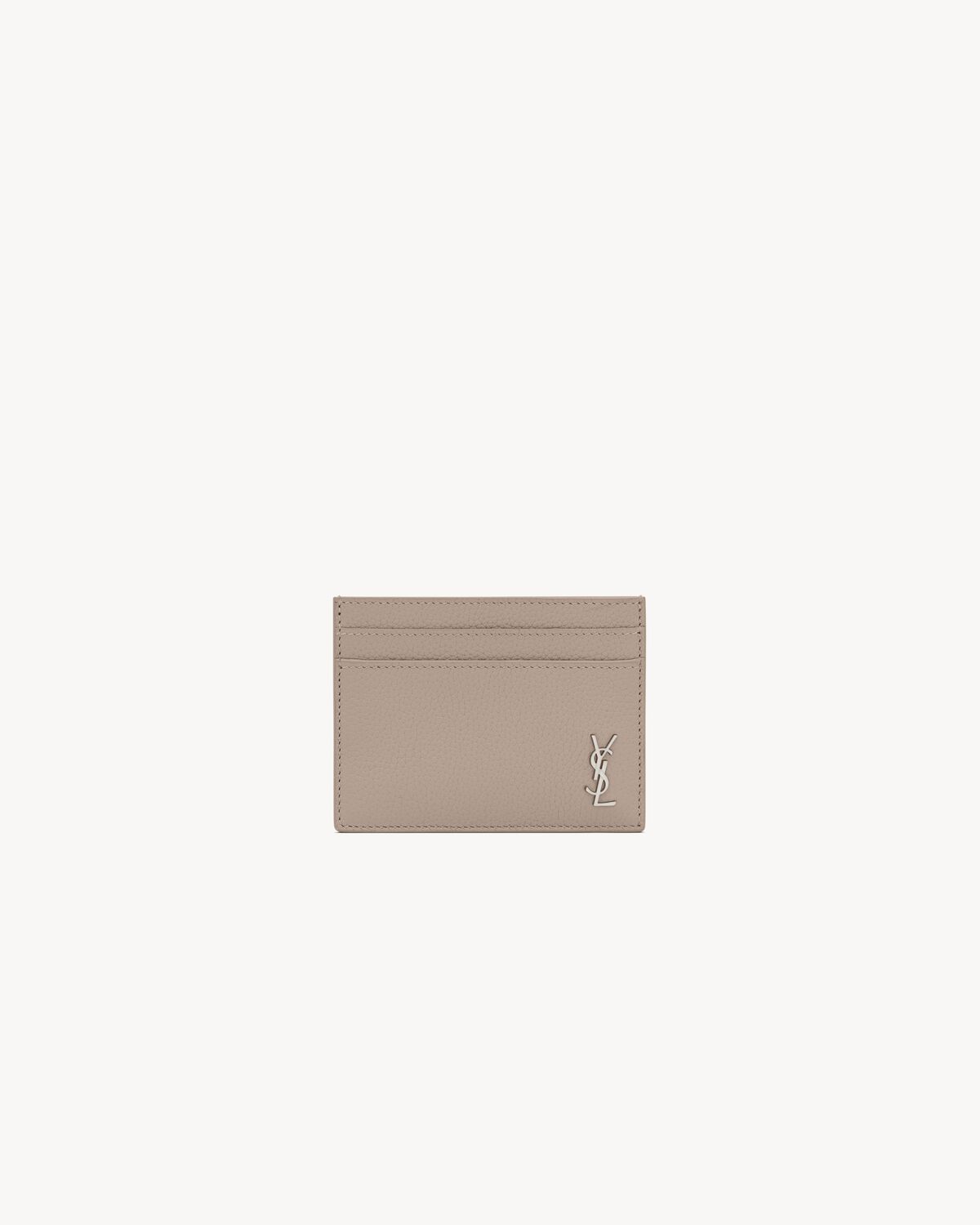 tiny cassandre card case in grained leather