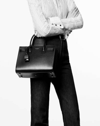 Yves Saint Laurent Small Leather Sac de Jour Bag