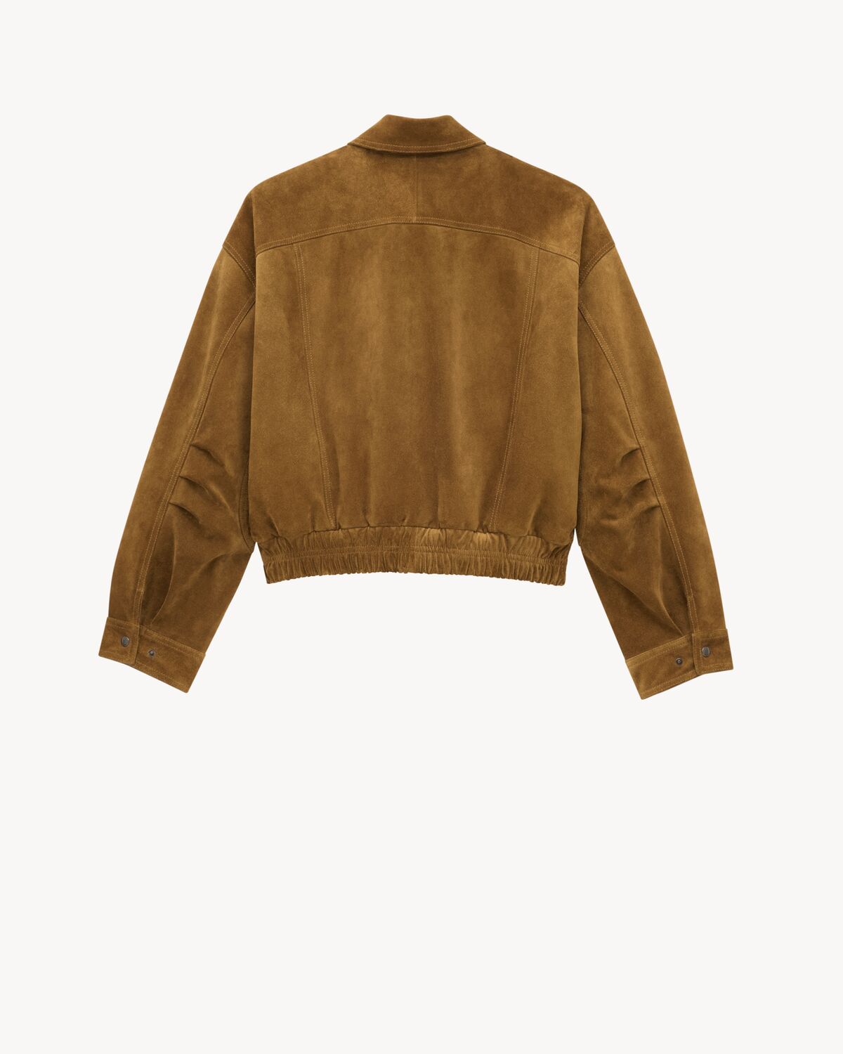 bomber jacket in suede