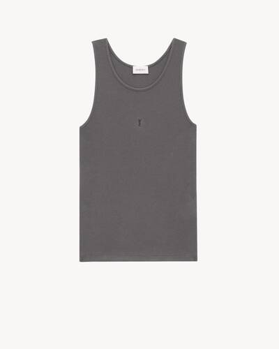 Tシャツ・カットソー SAINT LAURENT 'Cassandre' tank top Black Saint Laurent Cassandre Tank Top | Saks Fifth Avenue