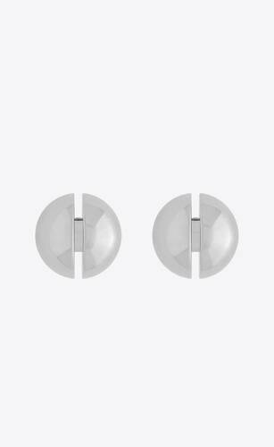 ball split earrings in metal