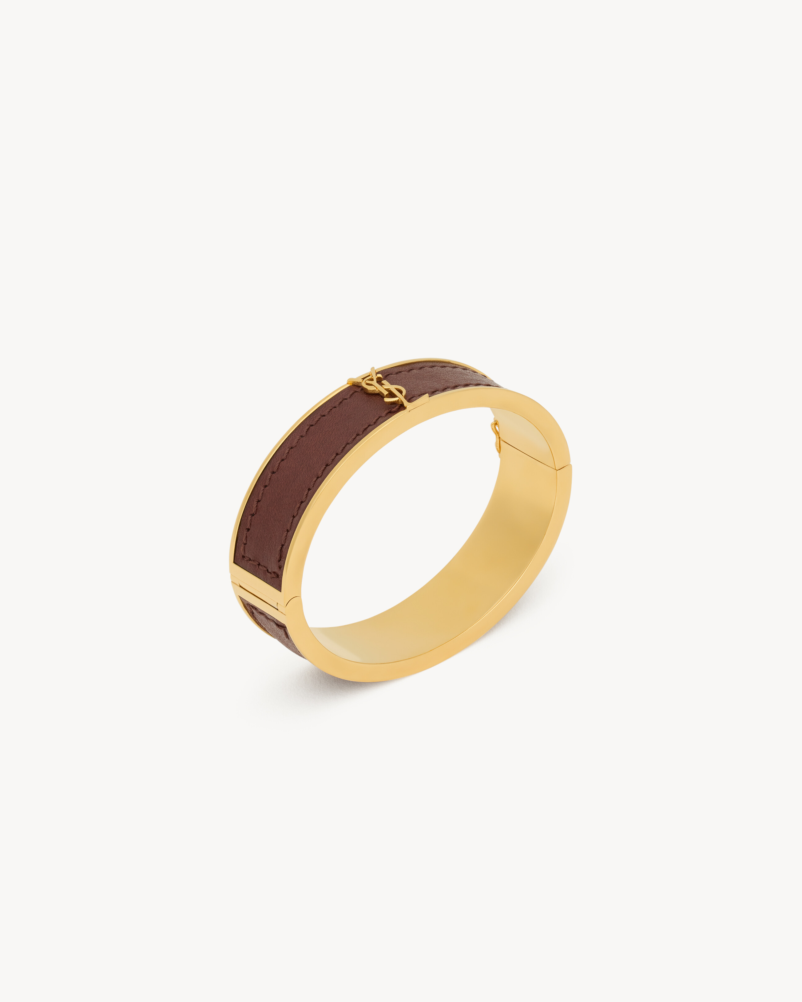 CASSANDRE bracelet in metal and leather