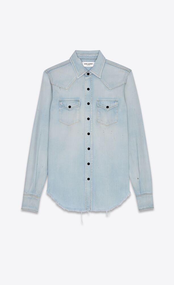 denim shirt sky blue