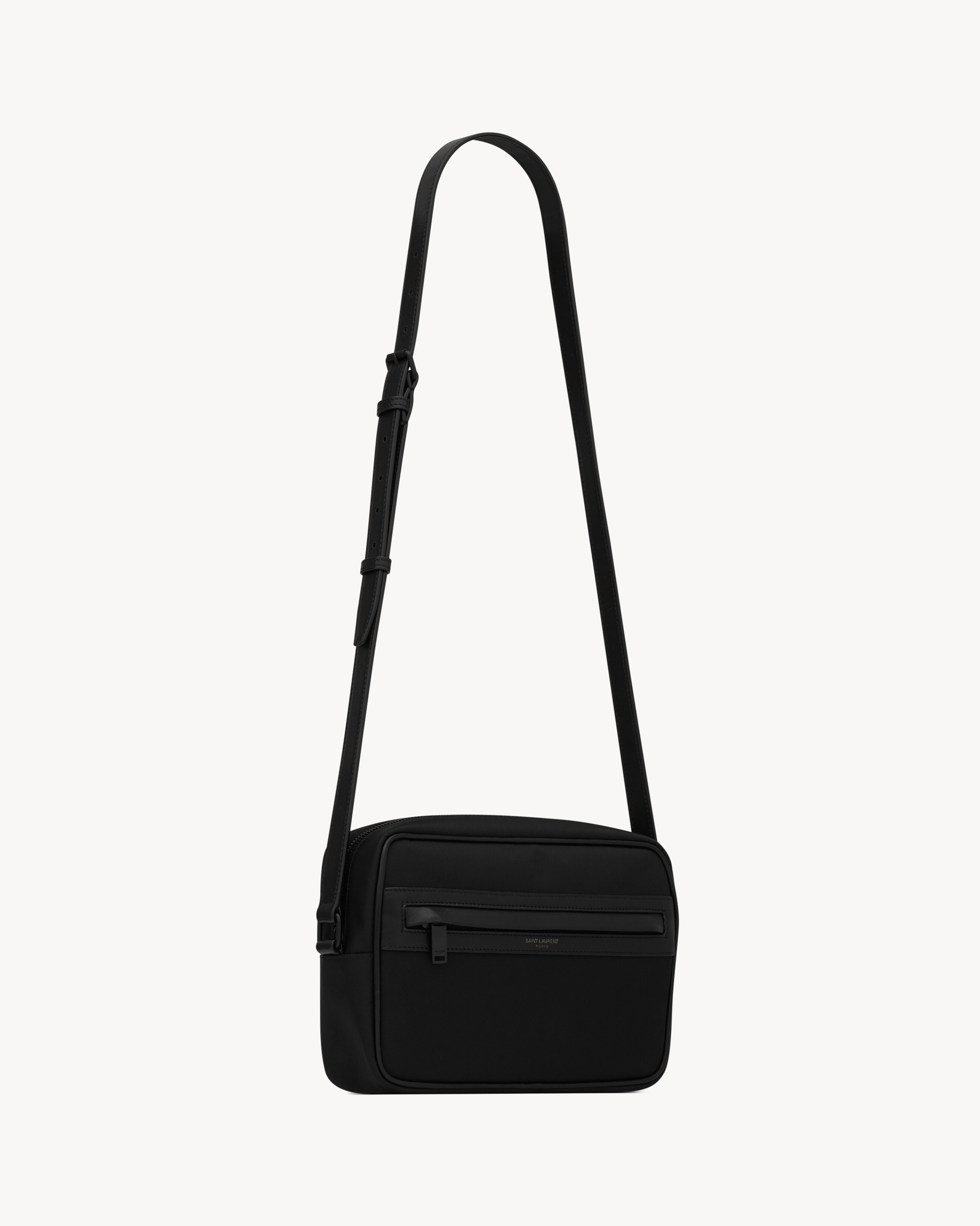 Camp camera bag in ECONYL® and lambskin