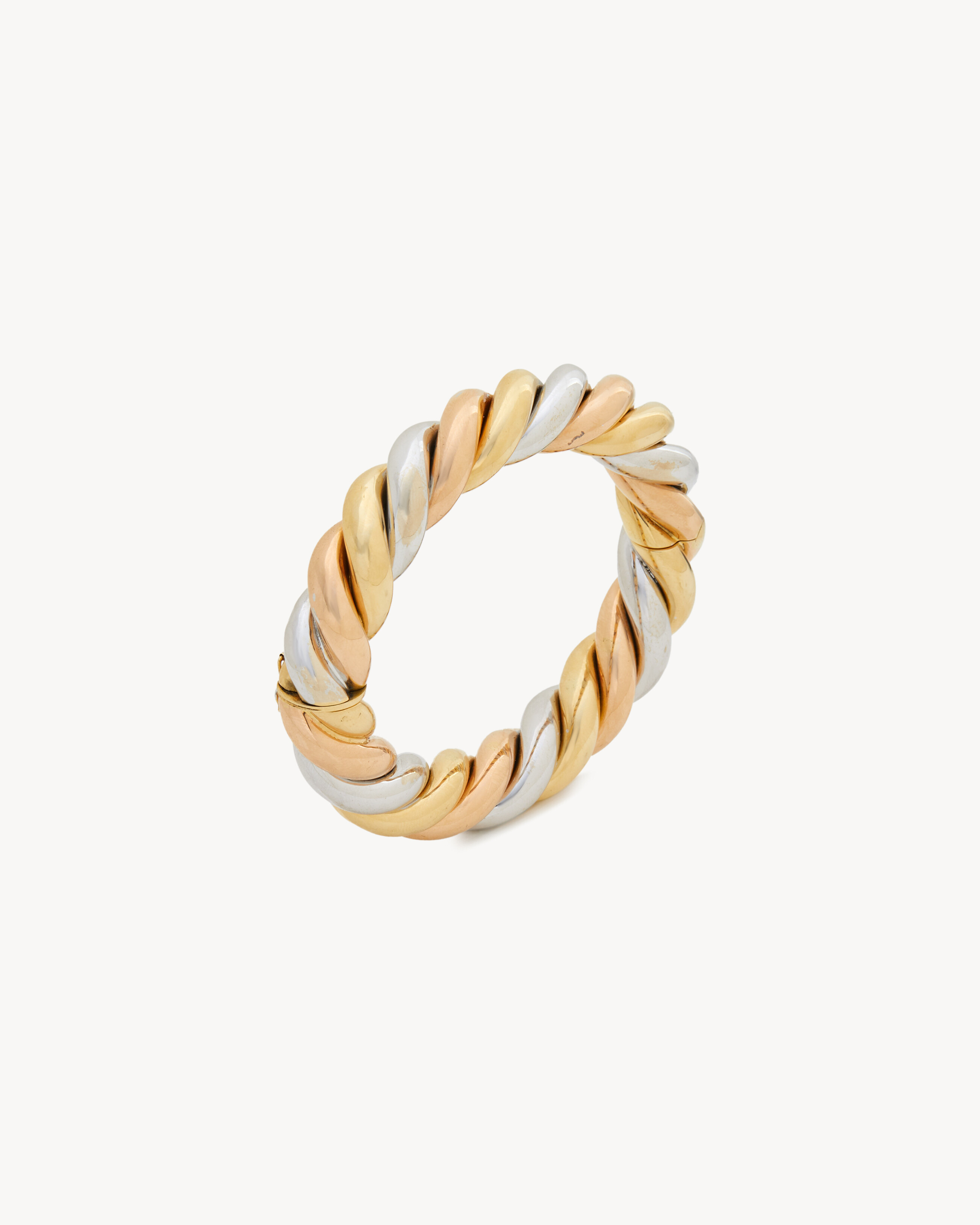 VINTAGE BRACELET IN YELLOW, PINK AND WHITE GOLD