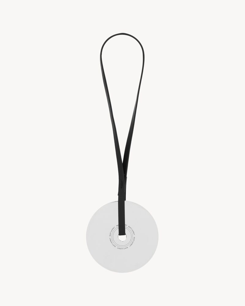 VINYL KEYRING IN LEATHER