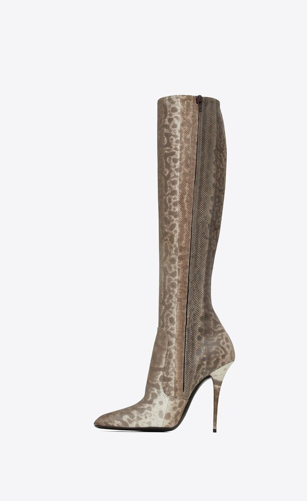 Talia boots in snakeskin | Saint Laurent | YSL.com