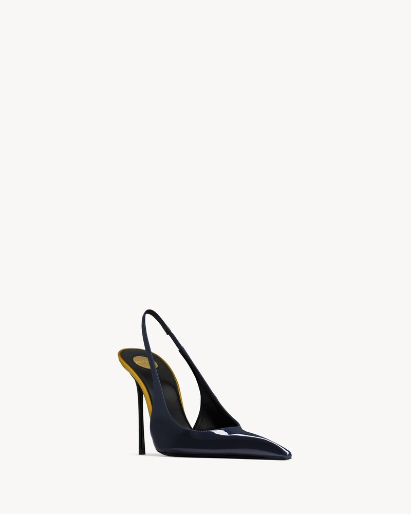AMALIA slingback pumps in patent leather