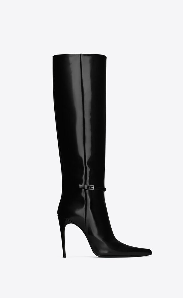 vendome boots in glazed leather
