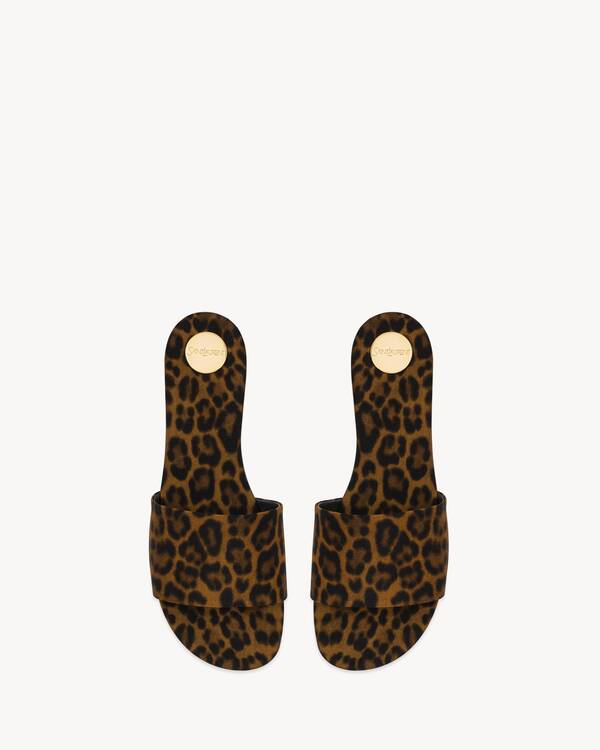 CARLYLE slides in leopard grosgrain | Saint Laurent | YSL US