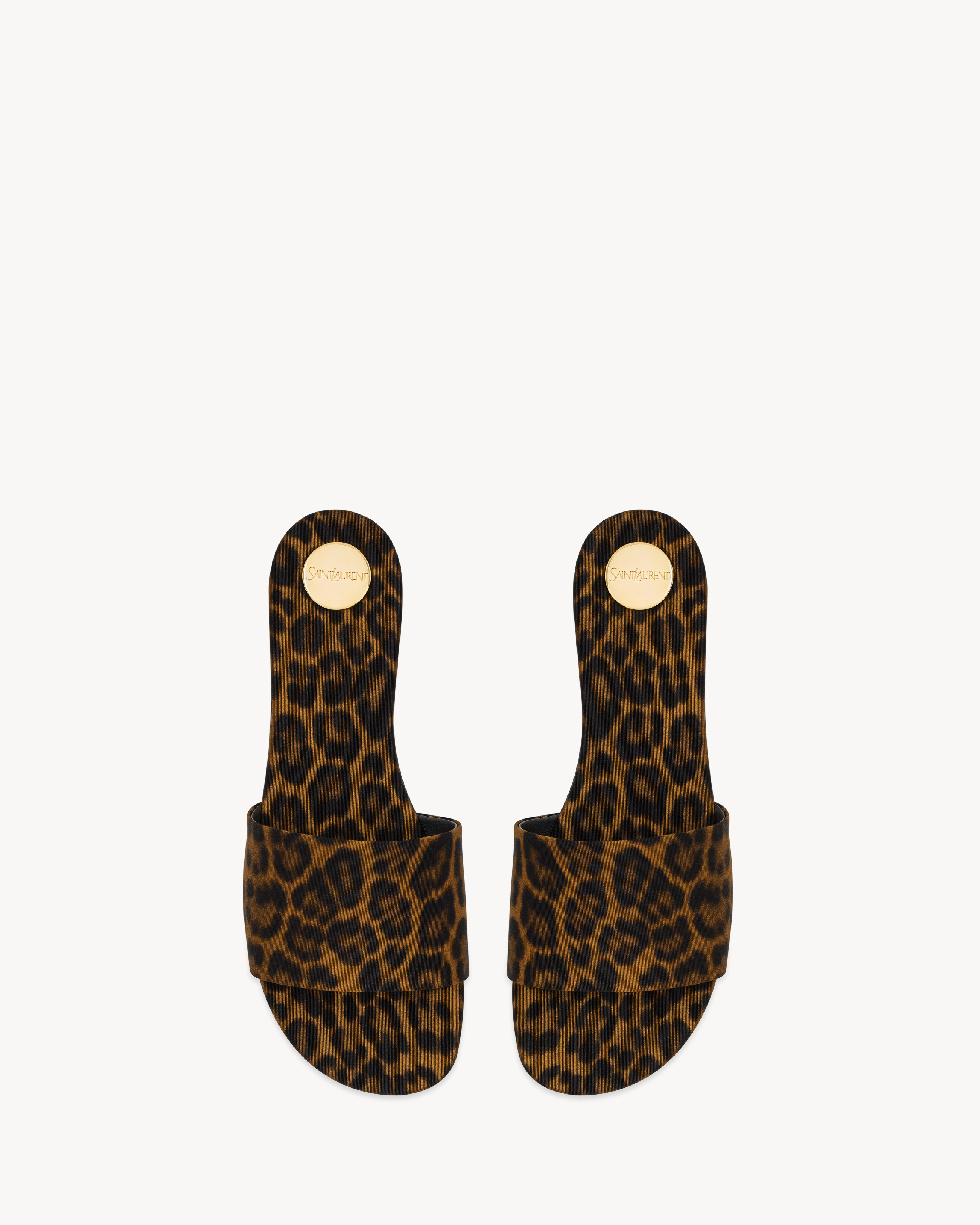 Sandalias Carlyle de grosgrén con motivo de leopardo