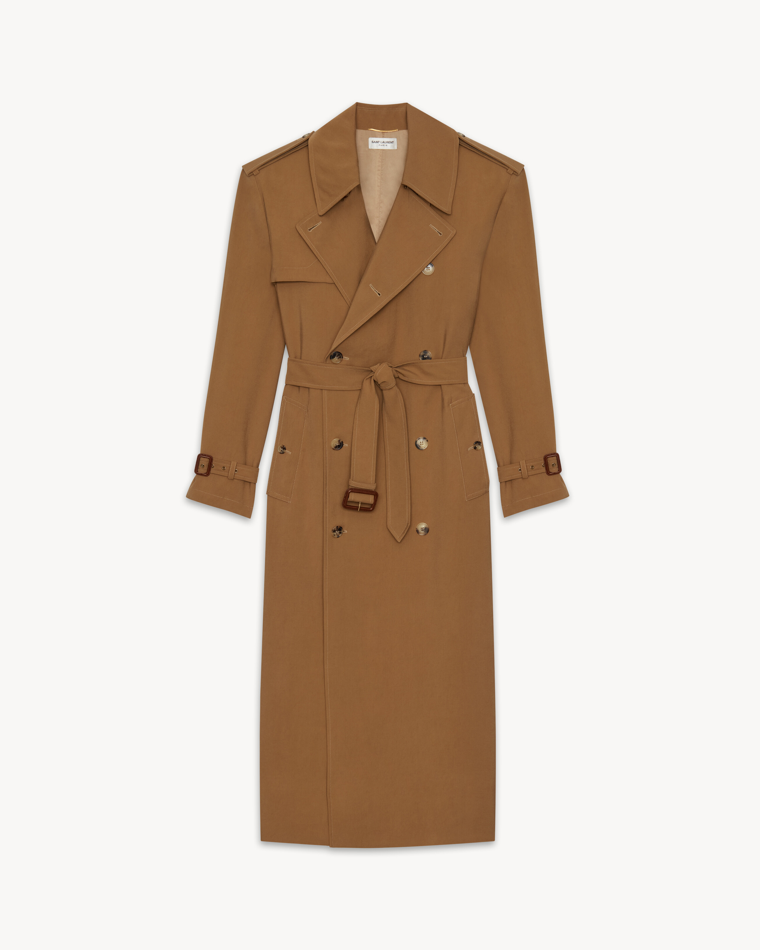 trench coat in twill