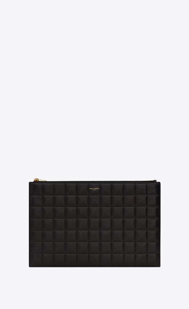 マテラッセ カレ タブレットポーチ（ラムスキン） | Saint Laurent