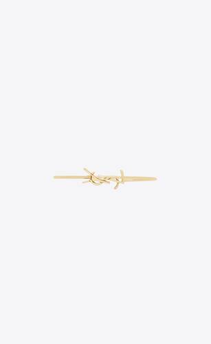 Saint Laurent Ysl Logo Thin Chain Bracelet In Rose Gold | ModeSens