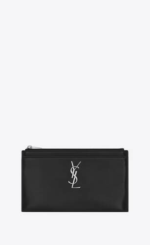 monogram bill pouch in smooth leather