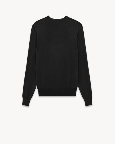 sweater in cashmere, wool and silk