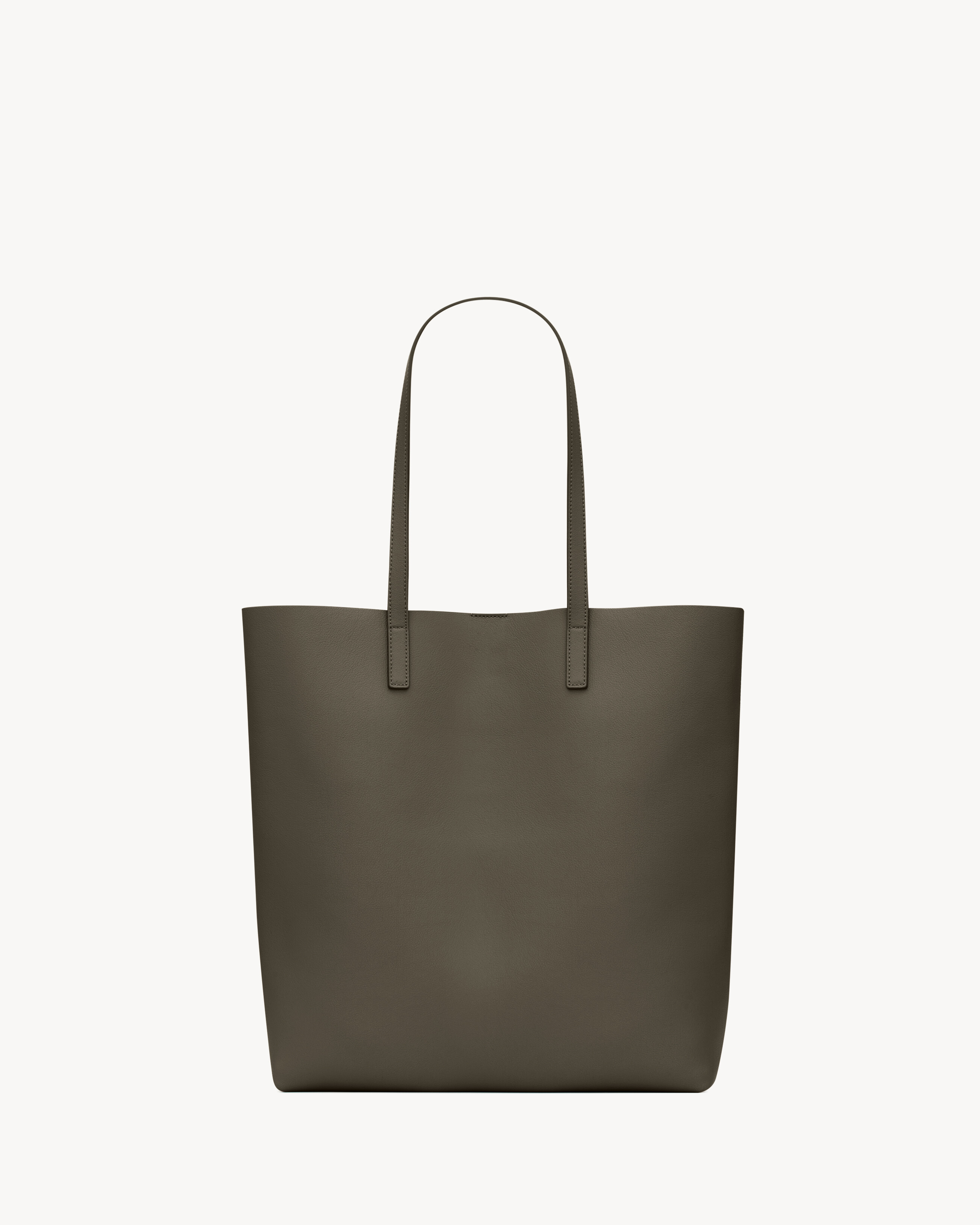 Shopping Saint Laurent N/S aus schwarzem leder