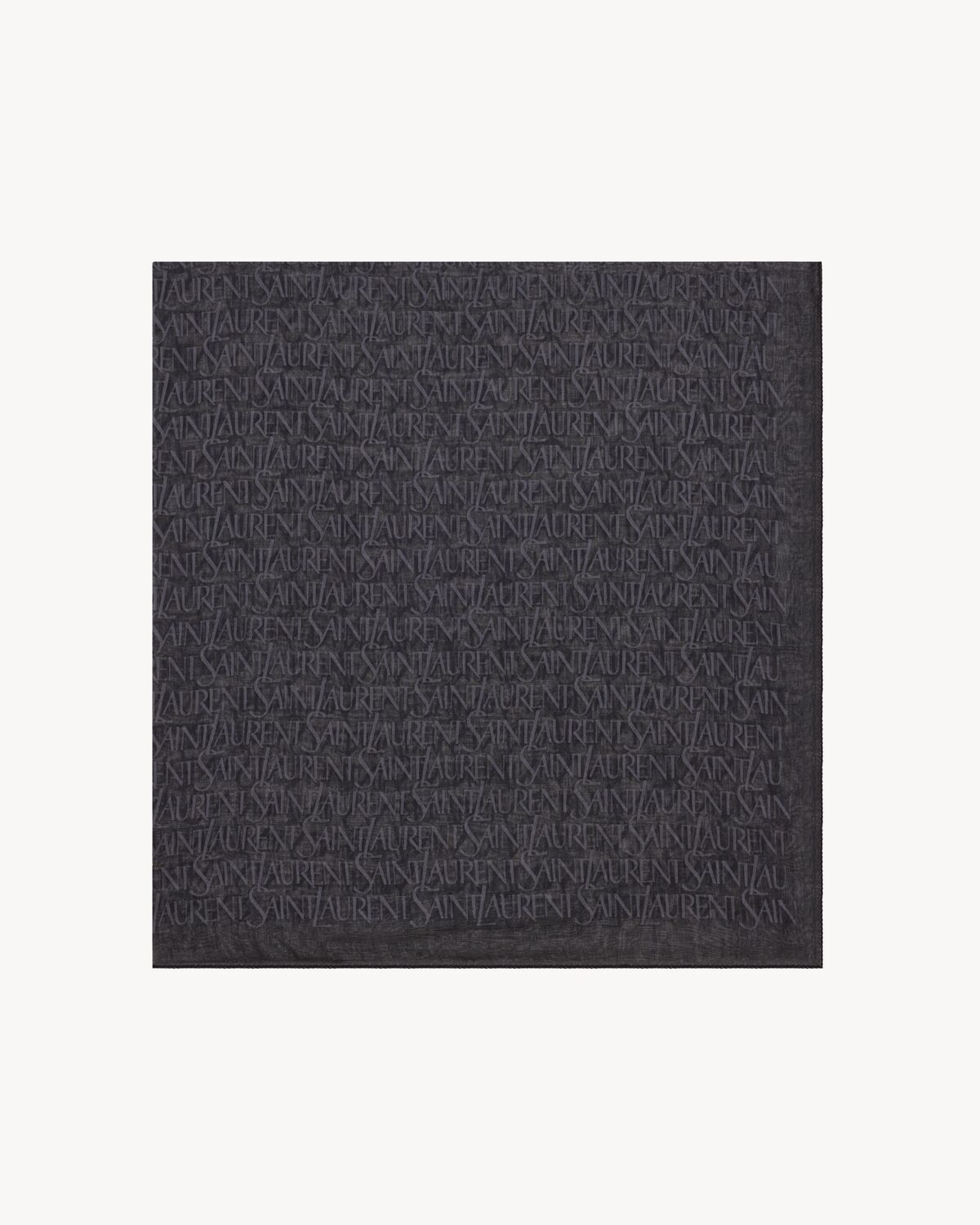 saint laurent large square scarf in casein fiber and modal