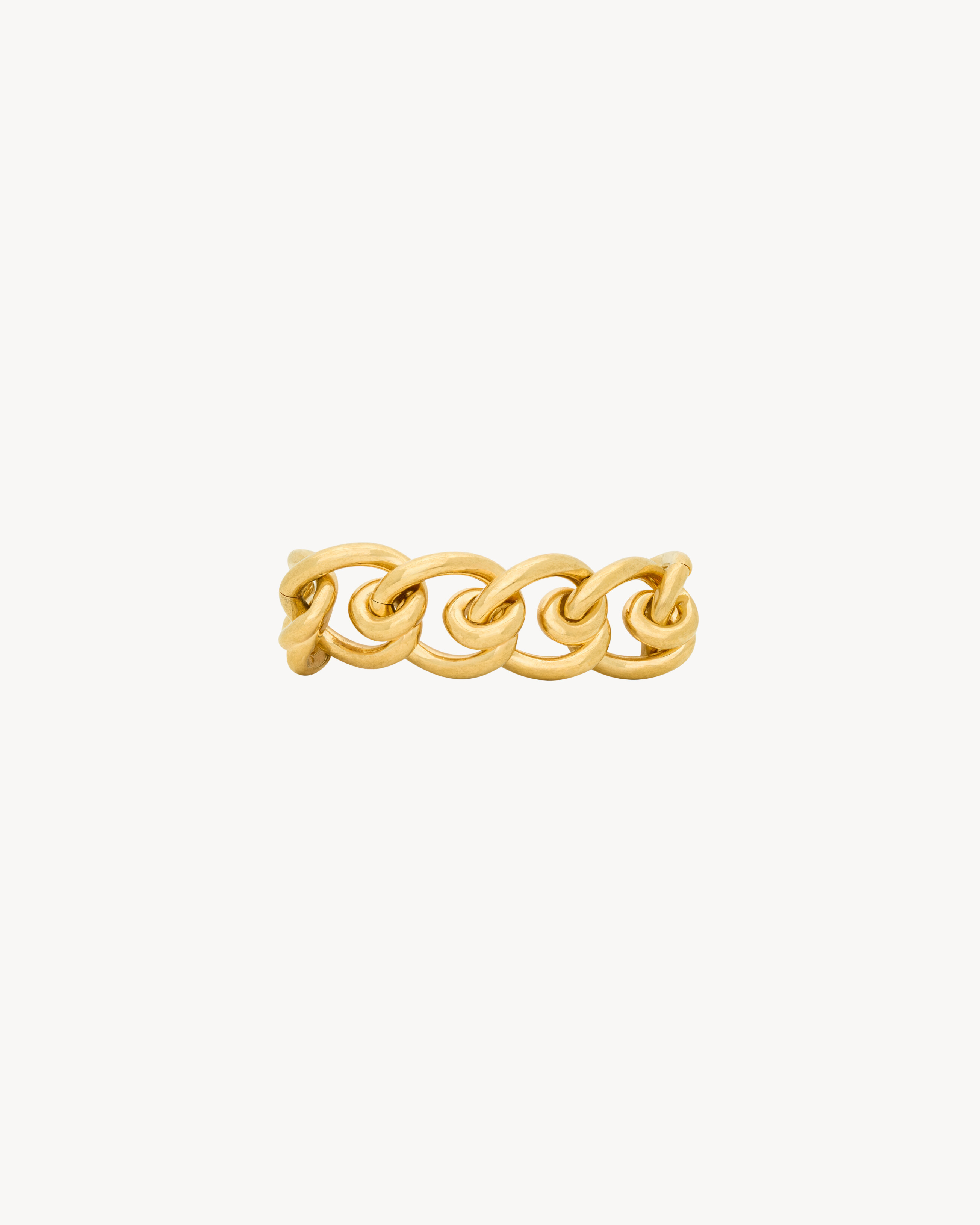 coiled chain bracelet in metal