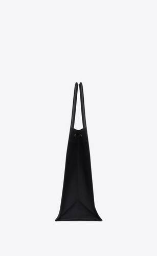 RIVE GAUCHE LARGE TOTE BAG IN CANVAS AND SMOOTH LEATHER | Saint Laurent ...