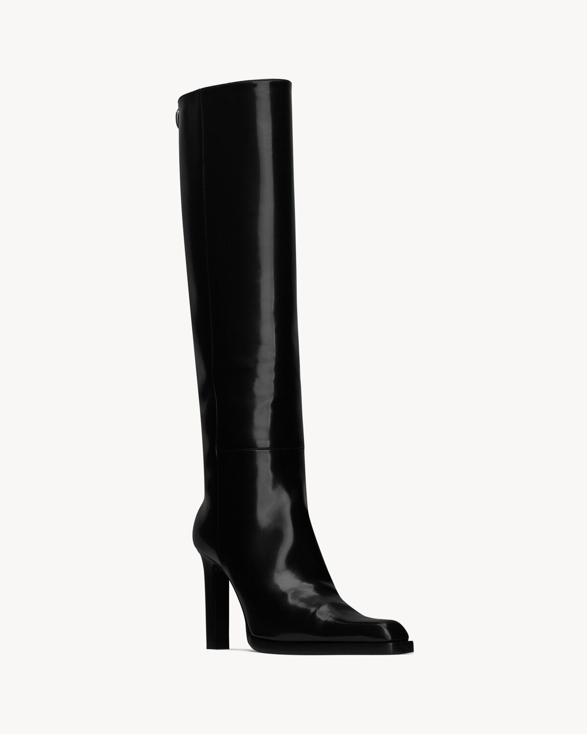 NINA high boots in glazed calfskin