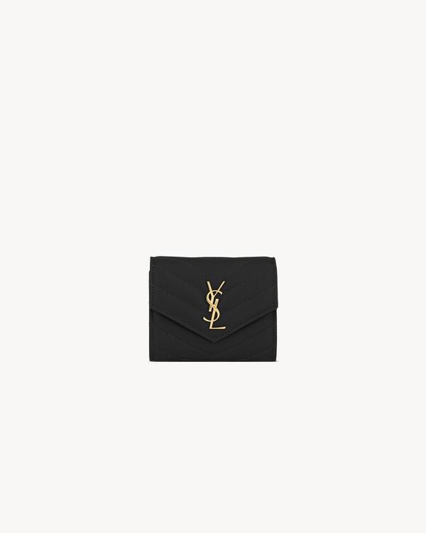 CASSANDRE MATELASSÉ MULTI-FOLD WALLET IN LAMBSKIN | Saint Laurent